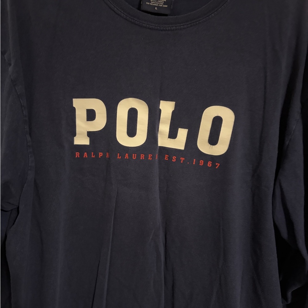 Polo by Ralph Lauren Blue Crew Neck Shirt